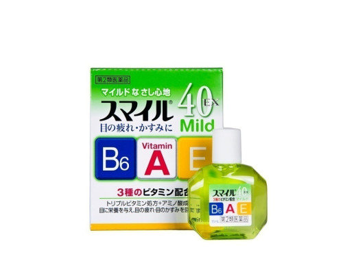 Lion smile 40EX Mild смягчающие японские капли для глаз 